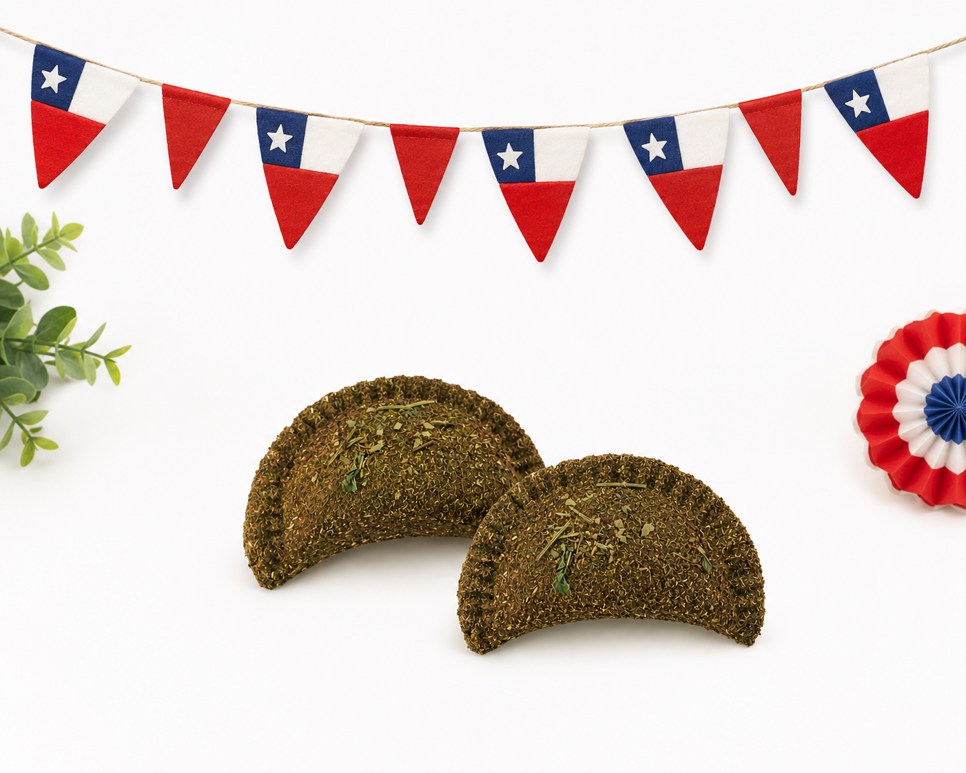 Empanadas rellenas de zanahoria deshidratada